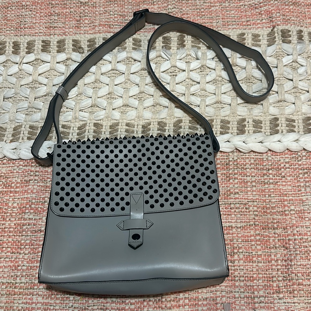 LEATHER STUDDED llllbeca and SPIKED bag